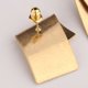thumbnail image 3 of unbranded 1Par Aretes Para Mujer De Cobre Dorado Geométrico Cuadrado Y Chic Para Fiesta, 3 of 8
