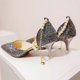 thumbnail image 1 of High Quality SO beautiful high heels ladies heels ladys heels for womens shoes heels girls shoes black Gold silver 38, 1 of 5