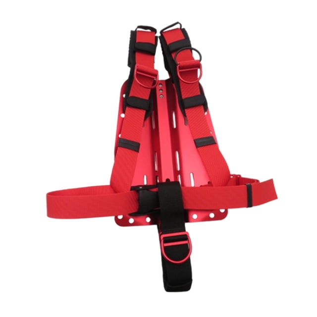Siruishop Diving Backplate Harness Tech Diving BCD Backplate for Underwater Cave Wreck Red