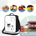 thumbnail image 4 of kuromi Lunch Box Kawaii Ku Romi Large Capacity Lunch Bag For Women Portable Tote Lunch Bag Cute Cartoon Bunny 3d Printed Insulated Bento Lunchbox, 4 of 4