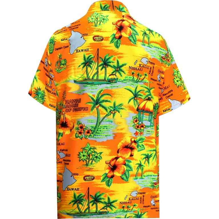 Mens Hawaiian Shirt Tall Short Sleeves Printed Hawaiian Shirt Button Down  Summer Aloha Casual Beach Shirts, P, Small : : Clothing, Shoes &  Accessories