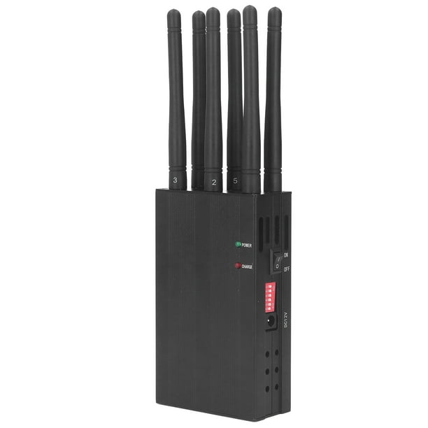 Interceptor Antigrabación de Mano 6 Canales Radio de 15 M Luz Indicadora de aleación de Aluminio Batería de 8000 MAh con Ventilador de Refrigeración ANGGREK Otros