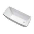 thumbnail image 2 of Vanity Art 67" x 31" Acrylic Freestanding Bathtub Contemporary Soaking Tub with Overflow and Pop-Up Drain, VA6841, 2 of 6