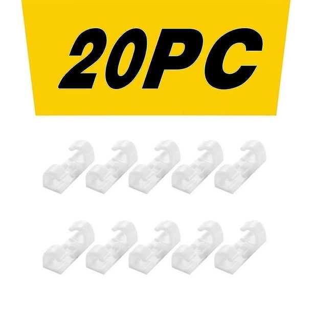 Aicosineg 10 Piezas De 1.38 Pulgadas De Plástico Para Agujeros De Cable De Escritorio Para Organizador De Cables De Oficina, Hogar, Cubierta De Plástico, Organizador De Cables, Color Blanco