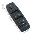 thumbnail image 4 of 68139805AA Power Window Master Switch for 2011-2014 for Dodge 2011-2012 Chrysler-Charger 68139805AB 68231805AA 56046823A, 4 of 10