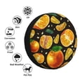 thumbnail image 4 of Fotbe Tangerine Funda de Llanta de Repuesto con Estampado, Engrosada, Ajuste Universal para Jeep, Remolque, RV, SUV, Camión-17 inch, 4 of 6