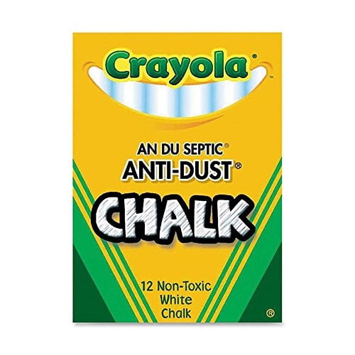 Crayola(R) Anti-Dust Chalk (White) Box Of 12 Sticks