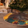 thumbnail image 5 of Sikiie Hawaiian Style Guinea Pig Nativity Christmas Tree Skirt, Jesus Christian Winter Holiday Tree Mat Decoration(30-48IN)30", 5 of 6