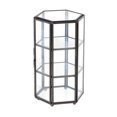 thumbnail image 4 of Candelabro de cristal hexagonal 3D para sala Negro Sunnimix Candelero geométrico 3D, 4 of 8