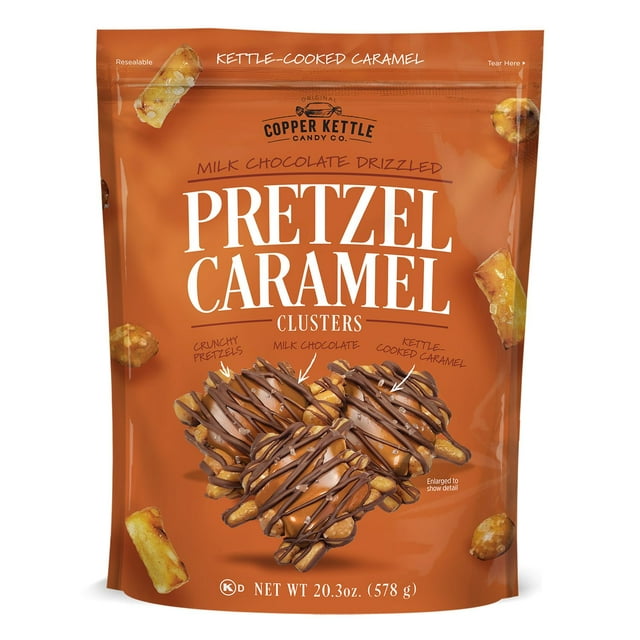 Copper Kettle, Pretzel Caramel Clusters, 20.3 oz.