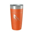 thumbnail image 1 of Willow Springs Lake Map Tumbler Travel Mug Insulated Laser Engraved Coffee Cup Arizona 20 oz Orange, 1 of 1