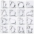 thumbnail image 5 of Kripyery 16Pcs/Set Christmas Cookie Cutter Santa Claus Reindeer Snowman Tree Food Grade Stainless Steel Press DIY Biscuit Maker Mold Kit Kitchen Baking Tools, 5 of 7