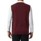 thumbnail image 3 of CHALCOS CHIC Chalecos de Hombre de Punto Argyle Ajustados Sin Mangas Color Contraste S Burdeos Marino, 3 of 7