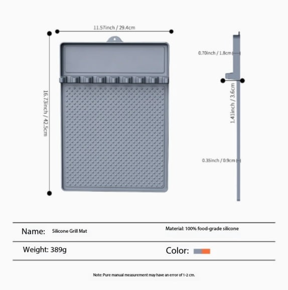 Blackstone silicone barbecue mat anti-stick baking pan protection mat drain mat oven tool mat