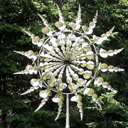 Latady Magica Metal Windmill, Matel Foil Windmill culpture Move with The Wind, Lawn Wind Spin for Outdoor Wind Catcher Yard Patio Garden Decorations