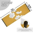 thumbnail image 5 of Yayeee Runner Rug for Bedroom 2'x6' Machine Washable Hallway Non Slip Mat, White Flowers, 5 of 8