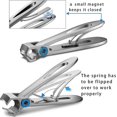 thumbnail image 4 of Nail Clippers Set, Toenail Clippers For Thick Nails, Fingernail Clipper For Men Women (silver), 4 of 4