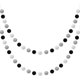 thumbnail image 1 of 2 Pieces Wool Felt Ball Garland Colorful Pom Pom Garland Handmade 6.5 Feet Long 24 Balls Felt Ball Garlands For Wall Christmas Tree Decoration (black, 1 of 3