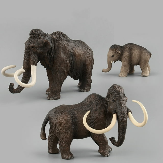 Flmtop Simulation Family Mammoth Elephant Animal PVC Model Figurine Education Kids Toy