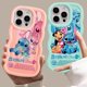 thumbnail image 2 of Funda de teléfono Disney Lilo y Stitch Angel Macaron Waves para iPhone 15 14 13 12 11 pro Max XS X 7 8 plus, funda de silicona suave para dulces, 2 of 5