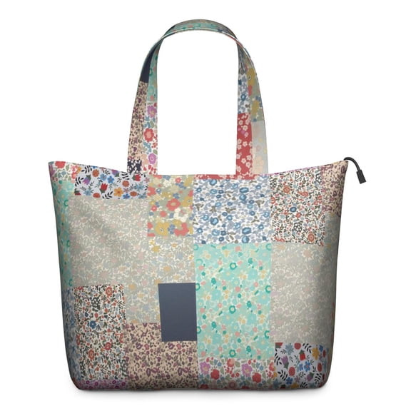Pioneer Flower Floral Print Pattern Travel Tote Bags for Women Carry On,Large Weekender Bags for Women Travel,Multi Functional Duffle Bag for Work,Shopping,Sports