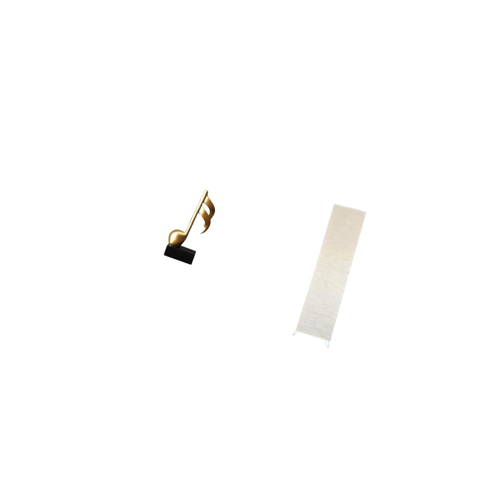 Music Note Sculpture Desktop Figurine Floor Lamp Shade Resin Material Perfect for Living Room or Office Decoration