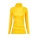 thumbnail image 1 of Jersey v28 para mujer, elástico, cuello alto, corte ajustado, amarillo, 1 of 5