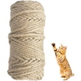 thumbnail image 1 of shiyou-Sisal Rope for Cat Tree, Cat Scratching Post Rope, 5mm 164 Feet, Natural Jute Hemp Rope, for Scratching Post Repair, DIY Craft, Home Garden Decoration, Yellow, 1 of 4