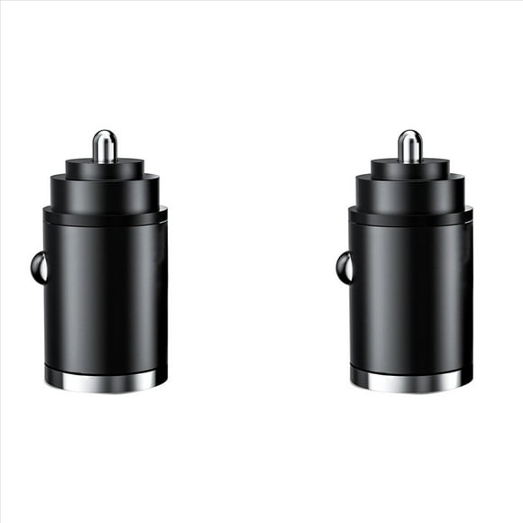 2X Cargador de Coche USB de 100W Mini Cargador de Coche Carga RáPida Adecuado para TeléFonos MóViles ///