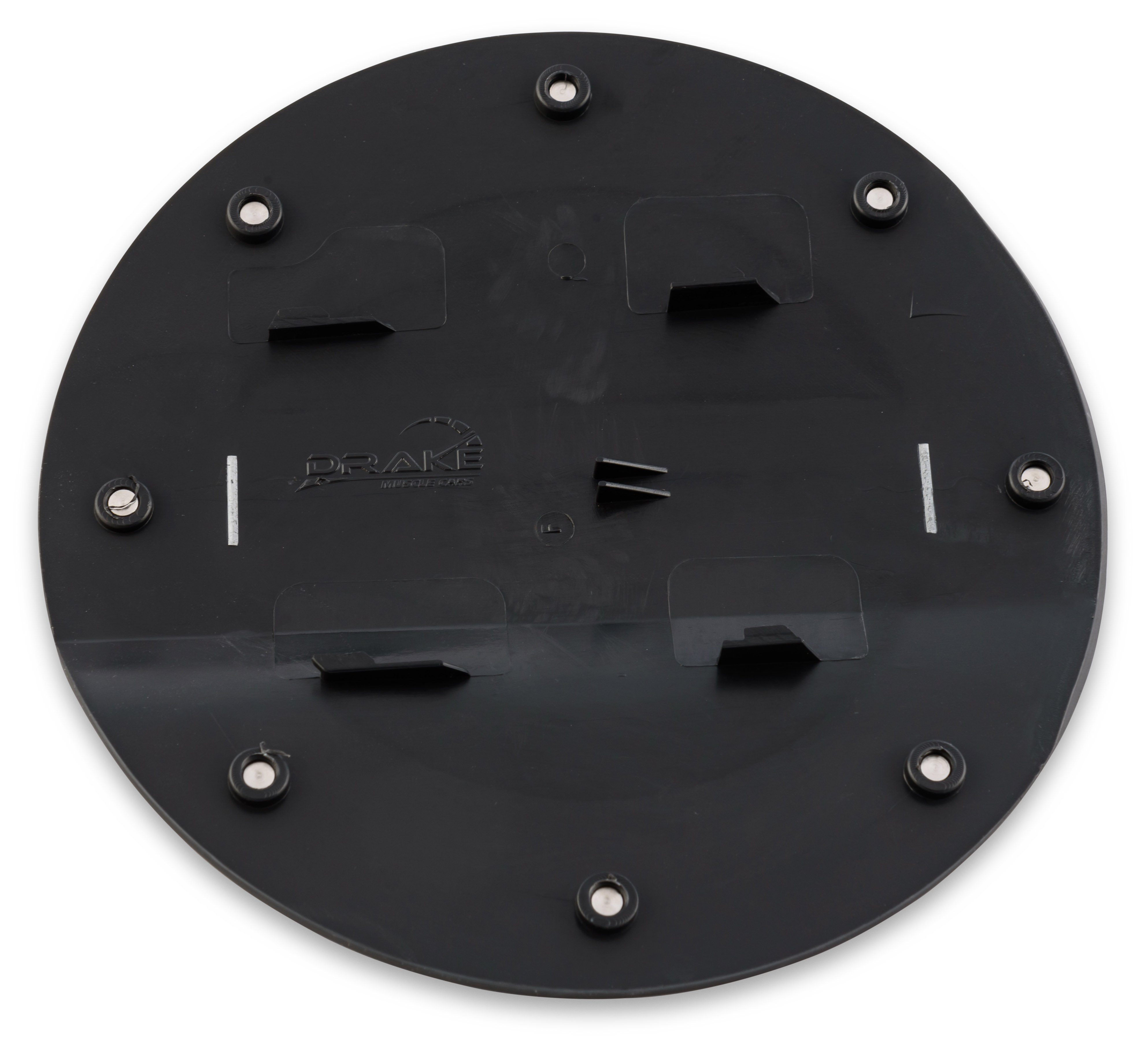 Drake Muscle Cars FR3Z-6640526-MA Fuel Door Comp Series Black with Mustang Logo