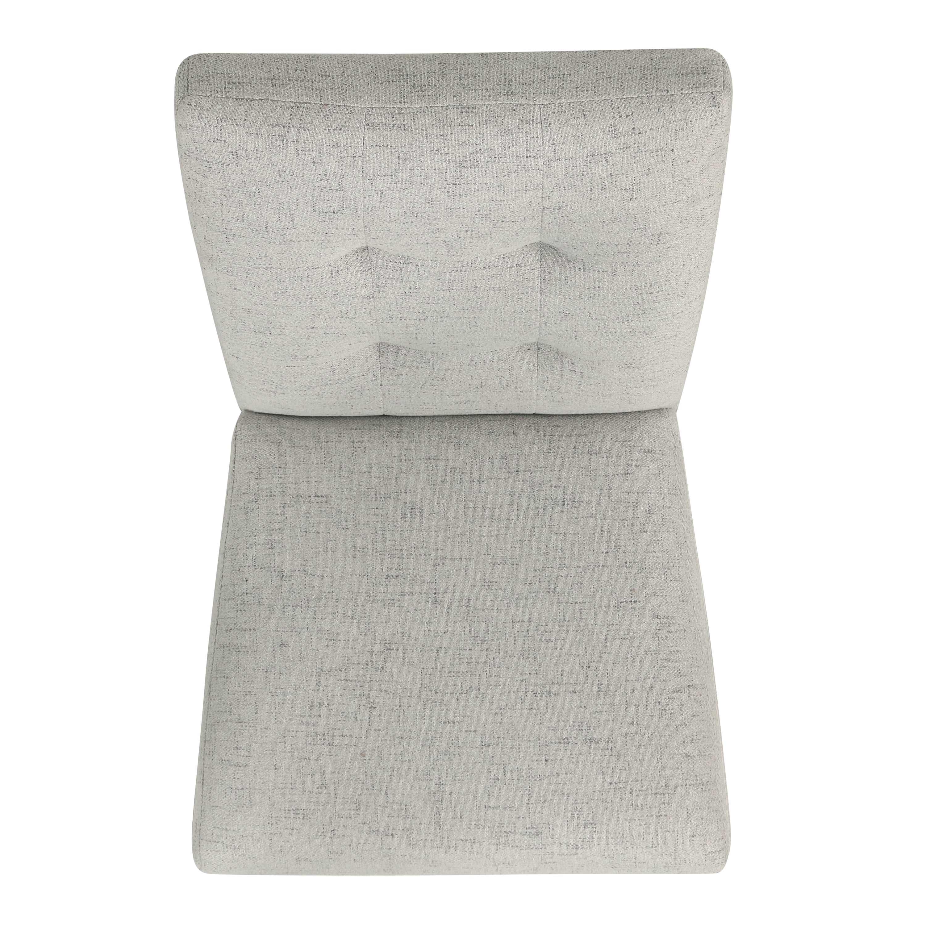 HomePop Tufted Back Dining Chair, Set of 2, Gray