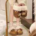 thumbnail image 2 of Sanrio-Zapatillas de felpa de Hello Kitty para mujer, pantuflas planas antideslizantes para el hogar, cálidas y cómodas, con dibujos animados, Kawaii Y2K, para invierno, 2 of 5