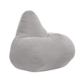 thumbnail image 2 of Costway Bean Bag Chair for Adults with Skin-friendly Corduroy Cover & Soft Sponge Filling Light Gray, 2 of 11
