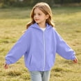 thumbnail image 6 of Children's Plus Size Hoodies Zip Up Hooded Sweatshirt Kids Fashion Solid Color Long Sleeve With Pocket Warm Zipper For Girls And Boys, 6 of 9