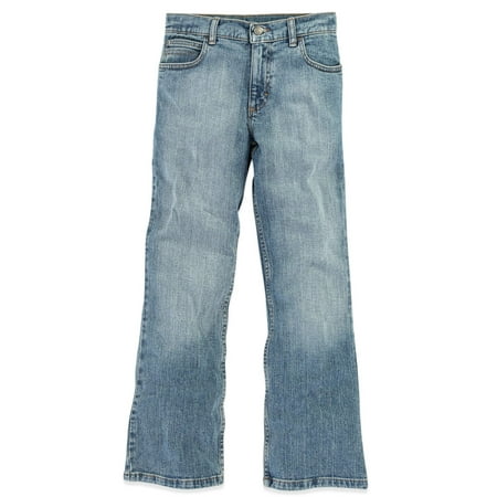Boys Original Fit Jeans - Wrangler Classic Boot Fit Jean with Flex (Big Boys, Husky, & Slim)