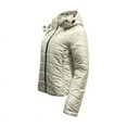 thumbnail image 3 of Therapy Women's Lightweight Long-Sleeve Full-Zip Packable Hooded Puffer Jacket-Cream-X-Large, 3 of 4