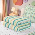 thumbnail image 5 of Erosebridal Modern Striped Zipper Twin Comforter Sets with Fitted Sheet and 2 Pillowcases,Abstract Line Art Zipper Bedding Set,Reversible,4-Piece, 5 of 7
