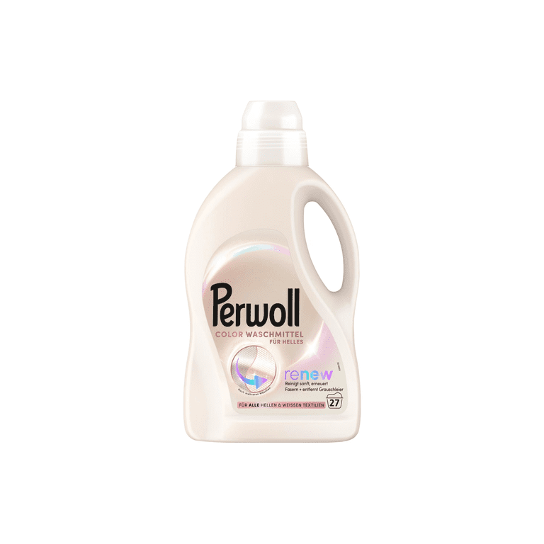 Perwoll Renew Color For Light & White Clothes Detergent Mild Detergent Gently Cleanses And Revives Fibers With Triple-Renew Technology And Fresh