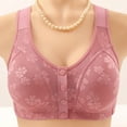 thumbnail image 3 of Floral Print Bras for Women Full Coverage Push up Bra Front Closure Wireless Bra Plus Size Sport Bra Bras for Women Plus Size, 3 of 6