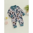 thumbnail image 3 of Bagilaanoe Newborn Baby Boys Fall Jumpsuit Print Long Sleeve Bodysuit 3M 6M 12M 18M Infant Casual One Piece Romper, 3 of 9