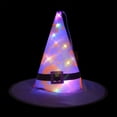 thumbnail image 2 of ITFABS Halloween Witch Hat with Light, Cosplay Costume Horror Atmosphere, 2 of 2