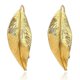 thumbnail image 4 of Pendientes de hoja dorada para mujer, estilo retro, informal, exagerado, para fiesta, femenino, E, Z6, 4 of 5