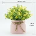 thumbnail image 3 of Artificial Faux Plant Flowers, Ongmies Artificial Flower Pots Plant Planters Decorative Home Bathroom Kitchen Rustic Dining Table Centerpieces Indoor Outdoor Decoration, 3 of 9