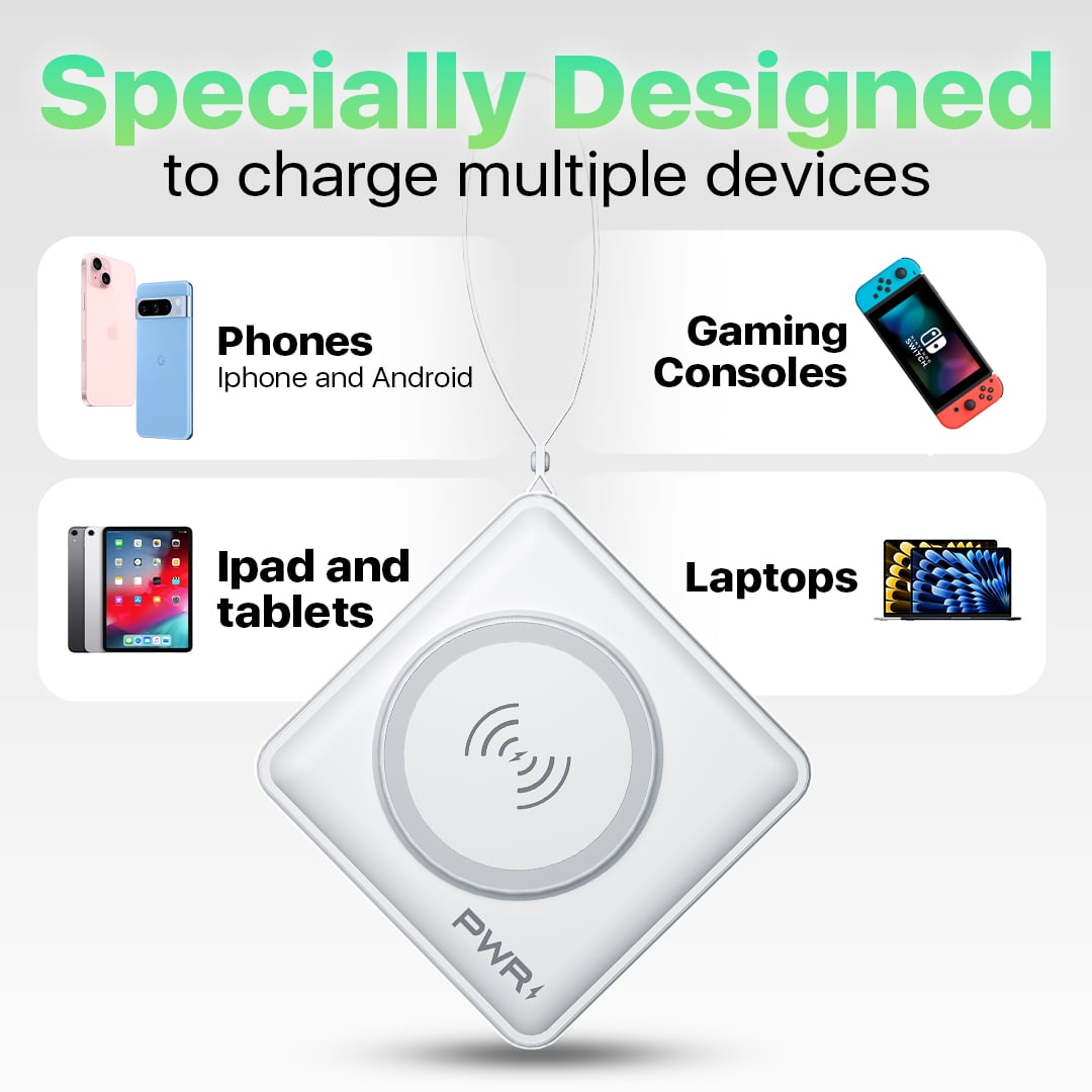 PWR Mobile 5 in 1 Power Bank, Portable Power Pack, New
