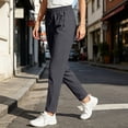 thumbnail image 2 of IYYVV Stretch Active Pants for Women Comfy Fit Quick Dry Athletic Pants Running Hiking Joggers with Zipper Pockets Gray 2XL, 2 of 5