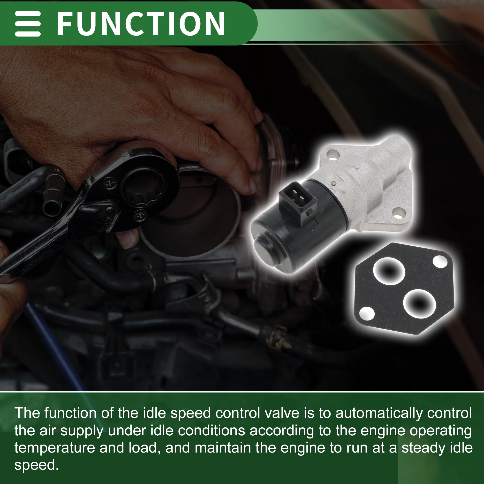 Unique Bargains Car Idle Air Control Valve for Ford Fiesta 1995-2002 Replace No.938F9F715AB IACV Idle Motor Idle Air Control Valve for Stable Engine Operation