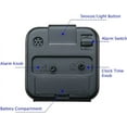 thumbnail image 4 of Small Battery Operated Analog Travel Alarm Clock Silent No Ticking, Lighted on Demand and Snooze, Beep Sounds, Gentle Wake, Ascending Alarm, Easy Set (Black), 4 of 4