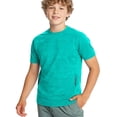 thumbnail image 2 of Zpanxa Girls Athletic Shirts Solid Color Round Neck Short Sleeve Sporty Tee Polyester Top 5-6 Years, 2 of 6