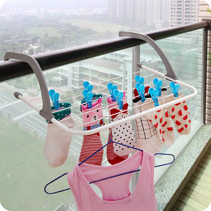 Collapsible Storage Radiator Racks Clothes Drying Treasure Balcony