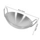 thumbnail image 2 of unbranded Wok De Acero Inoxidable Con Doble Asa Para Cocina Hogar Color Plateado Resistente Y No Pegajoso, 2 of 8